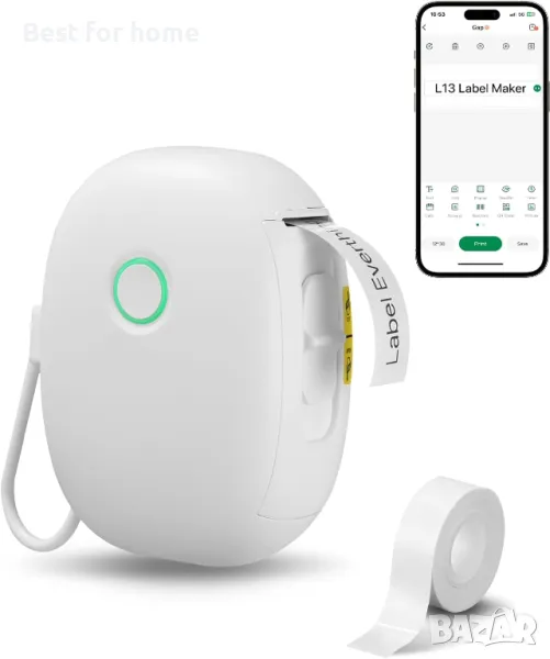 Етикетен принтер с Bluetooth LEAZZLE L13 , снимка 1