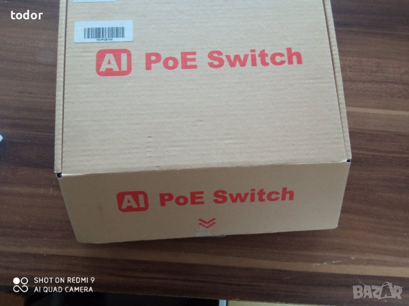 нов poe switch 10/100mbps, снимка 1