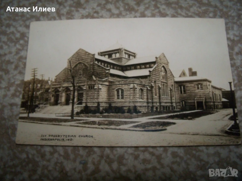 Стара пощенска картичка от САЩ до Панагюрище, Докузанови 1930г., снимка 1