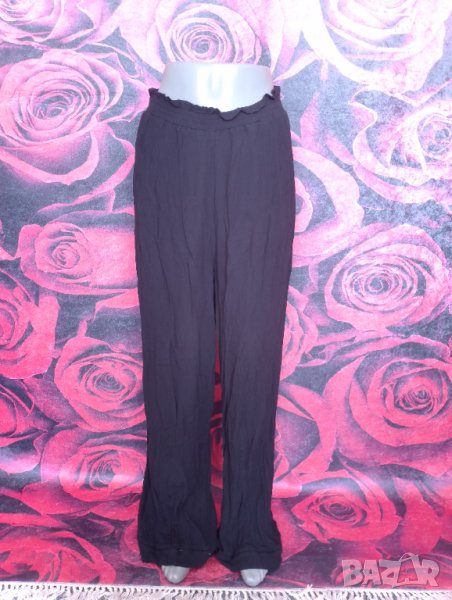 Черен летен широк панталон ХЛ+, снимка 1