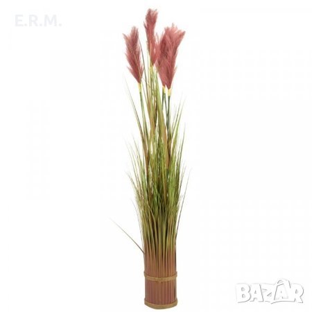 Изкуствено цвете декорация за дома офиса  Изкуствена морска трева за кафе ресторант 120см., снимка 1