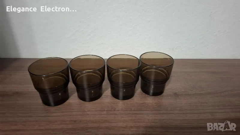 4бр чаши за Безалкохолни напитки. Черни 8см. , снимка 1