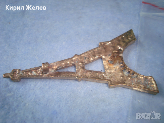 АЙФЕЛОВА КУЛА с КРИСТАЛЧЕТА СТАРА БРОШКА БИЖУ УКРАШЕНИЕ 14480, снимка 5 - Други - 36323706