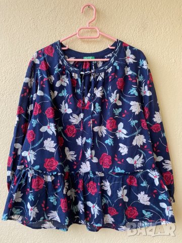 Свежа риза Benetton - L, снимка 6 - Ризи - 41119205