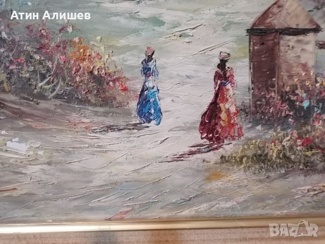 Авторска маслена картина на платно , снимка 4 - Картини - 41547778