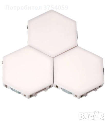 Комплект от 3 броя Модулен TOUCH LED панел тип „Honeycomb"