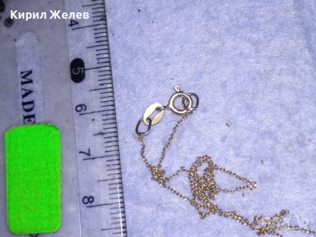 ФИНО ИЗЯЩНО РЕБЪРНО ВИНТИДЖ КОЛИЕ СРЕБРО 925 с ЕМАЙЛИРАНА АРТ КЕРАМИКА 34253, снимка 7 - Колиета, медальони, синджири - 41388752