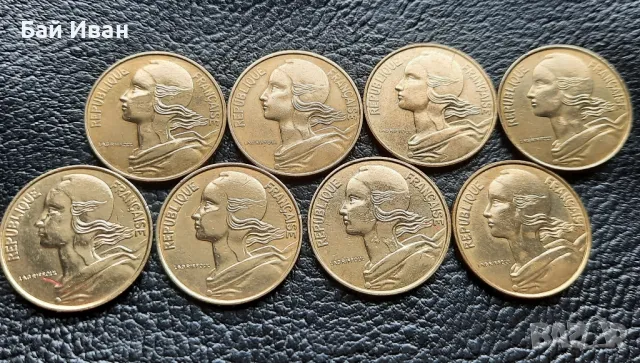 Лот монети 10 сантима различни години Франция /4/- прекрасни !, снимка 10 - Нумизматика и бонистика - 49654976