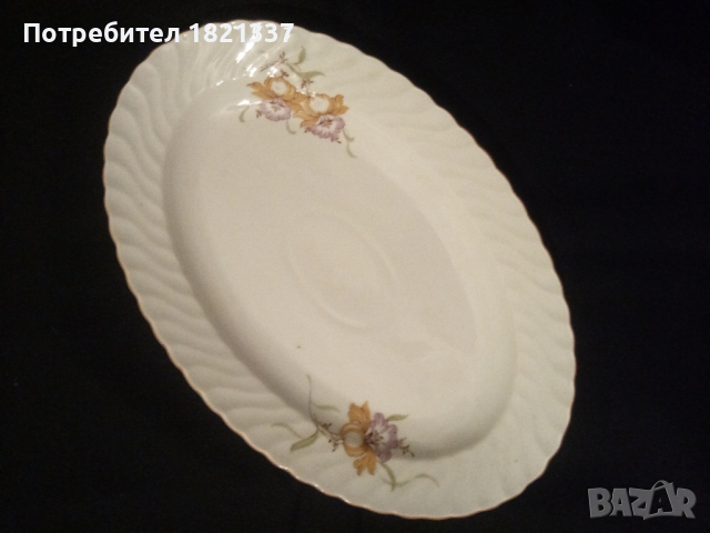 Голяма порцеланова чиния Китка