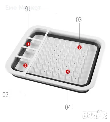 Мултифункционална сгъваема сушилня за съдове и прибори, снимка 2 - Други - 49241380