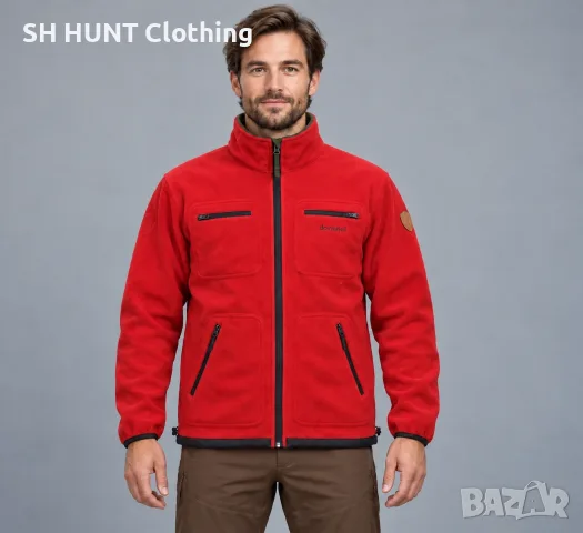 DOVREFJELL WINDSTOP BREATHABLE SOFTSHELL TWO FACE POLAR Jacket размер L за лов двулицево яке - 2060