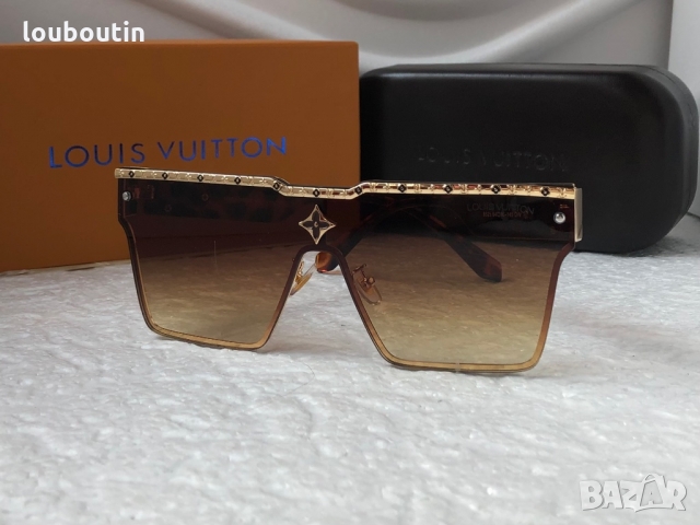 Louis Vuitton 2022 висок клас мъжки слънчеви очила унисекс дамски тип маска, снимка 9 - Слънчеви и диоптрични очила - 36083289