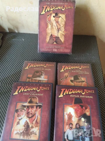 DVD трилогия Индиана Джоунс + бонус