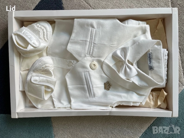 НОВ бебешки официален костюм, снимка 4 - Бебешки гащеризони - 52084990