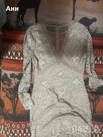Дантелена рокля  м, снимка 3 - Рокли - 53114955