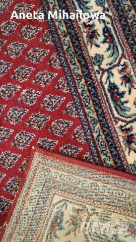 Персийски килим и 2 броя еднакви персийски пътеки, снимка 8 - Килими - 44499296