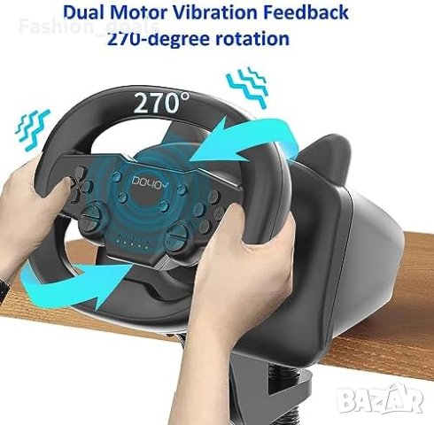 Нов Безжичен волан Race Games Wheel за Nintendo Switch Android iOS, снимка 6 - Аксесоари - 42323582