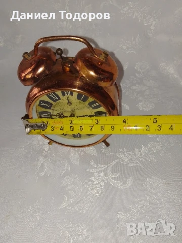 Стар Германски Механичен Будилник - Работи и Звъни с Камбани, снимка 10 - Антикварни и старинни предмети - 51429682