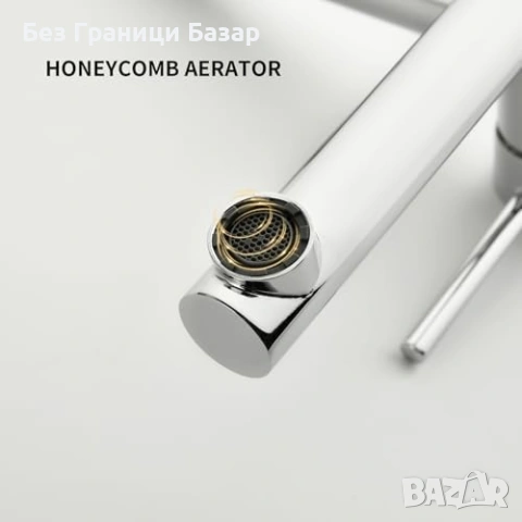 Нов Смесител за баня вана/душ въртящ чучур аератор хром месинг кран, снимка 7 - Други стоки за дома - 53738702