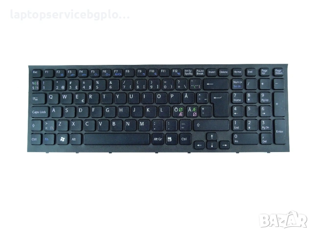 Sony Vaio VPC-EA PCG-61211M 148792221 Клавиатура MP-09L16D0-886 с черна рамка, снимка 3 - Части за лаптопи - 53660590