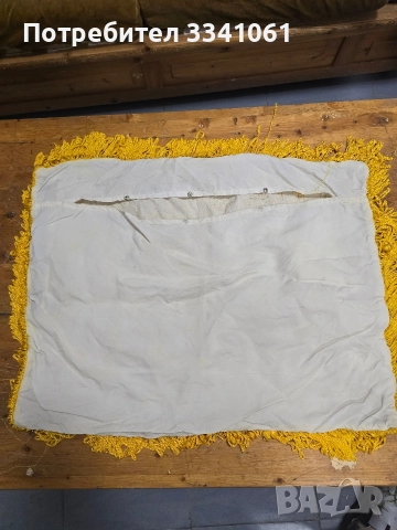 Китайска бродирана копринена калъфка за възглавница с дракон, снимка 2 - Антикварни и старинни предмети - 52872588