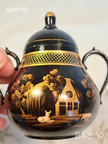 холандска емайлирана захарница 7/3, снимка 2 - Аксесоари за кухня - 49812272