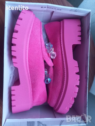 Нови дамски обувки цикламено розово, снимка 14 - Дамски елегантни обувки - 44302519