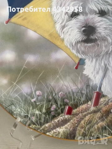 Колекционерска чиния от серия  « Westies», снимка 3 - Антикварни и старинни предмети - 50803043