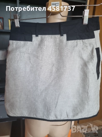 Елегантна ленена пола Mango, размер 36/S/XS/, снимка 5 - Поли - 51758293