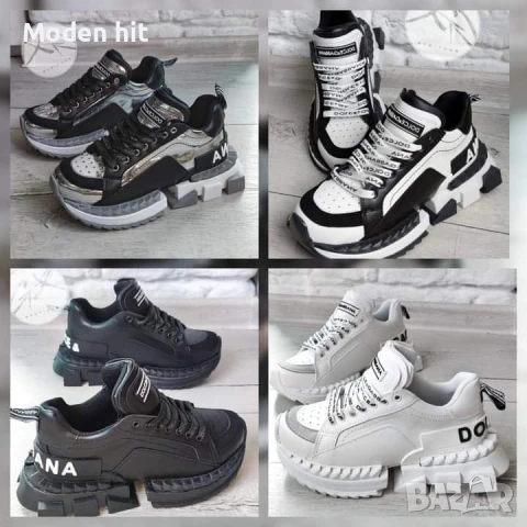 Последни чифтове! Dolce&Gabbana дамски сникърси реплика висок клас, снимка 1