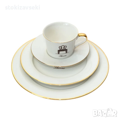 Луксозен порцеланов сервиз за хранене, снимка 1
