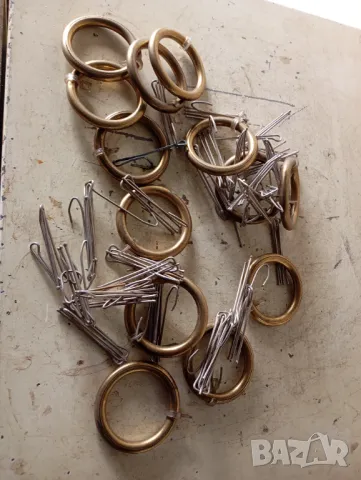 Месингови халки за корниз, снимка 2 - Други ценни предмети - 49602544