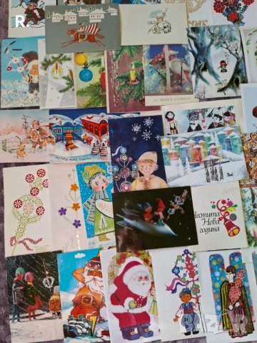 Детски картички, Нова година, 54бр, снимка 4 - Филателия - 53175402