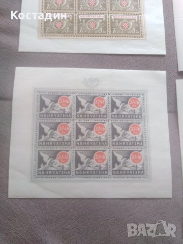 1944 пощенски марки Хърватия , снимка 4 - Филателия - 44490716