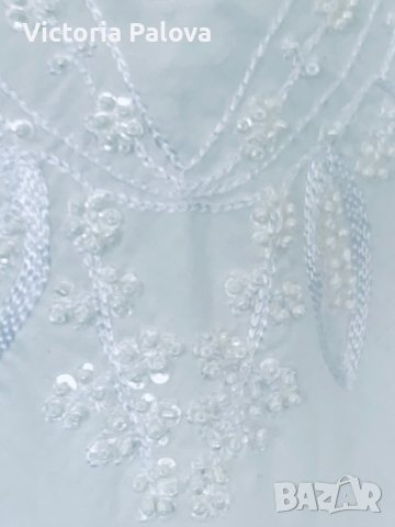 Много красива бяла блуза B. JOUNG, снимка 5 - Корсети, бюстиета, топове - 41622222