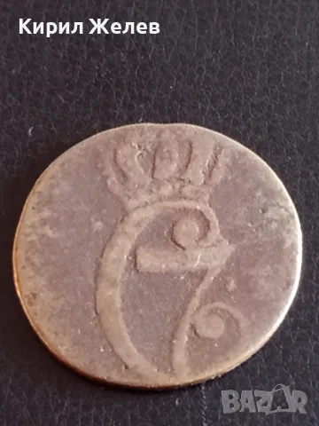 Стара монета 1/2 скилинг 1771г. Дания уникат за КОЛЕКЦИОНЕРИ 32065, снимка 3 - Нумизматика и бонистика - 48860372