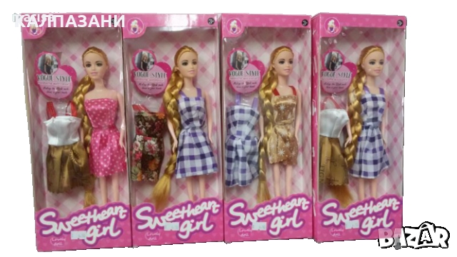 Кукла Sweetheart Girl С ДЪЛГА ПЛИТКА И ДВЕ РОКЛИ 7033 2