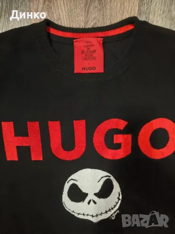Черен пуловер Hugo