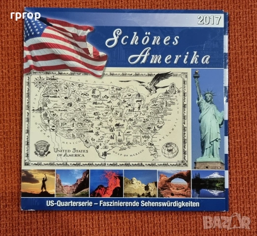 САЩ. ¼ долари . Американски национални паркове . 2010 - 2017 г. UNC. , снимка 2 - Нумизматика и бонистика - 53291270