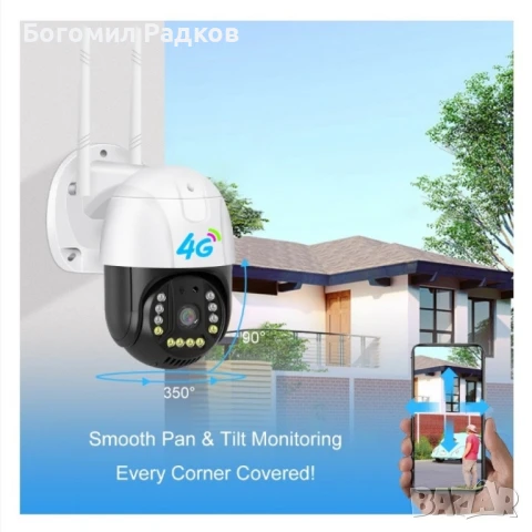 Куполна 4G SMART Камера LYLU – Пълна сигурност навсякъде, снимка 6 - Камери - 50988770