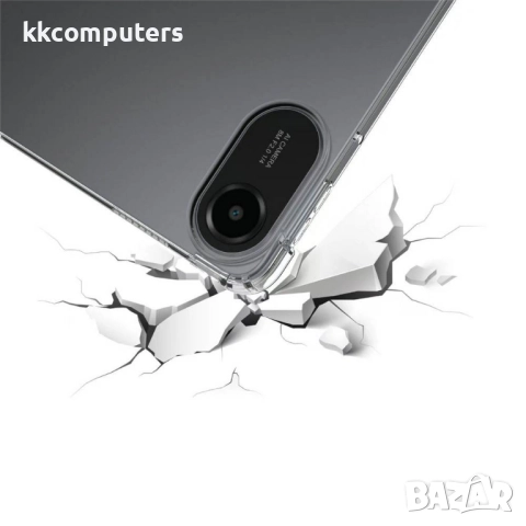 Калъф за Xiaomi Redmi Pad 2 - Прозрачен, Удароустойчив, 4-Ъглова Защита, TPU Материал, Включен проте, снимка 4 - Калъфи, кейсове - 52116811