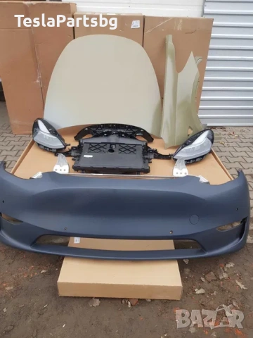 Продавам кузовни части к Tesla капак, броня, фарове, калници, стъкла, снимка 3 - Части - 53291251