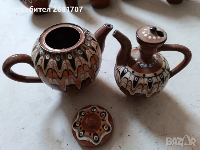 стари керамични канички , снимка 3 - Колекции - 48712751