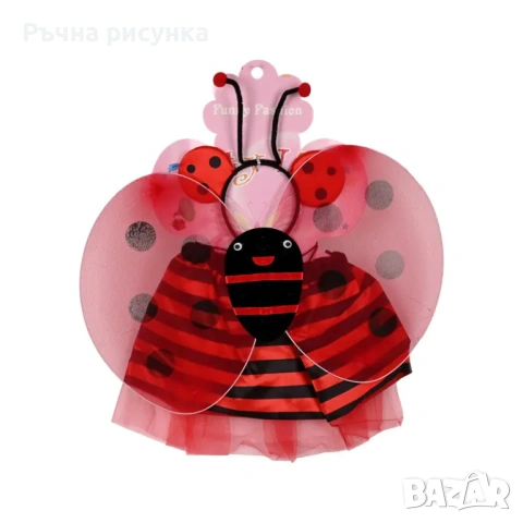 Парти комплект "Калинка",мишка ,пчеличка ,зайче,бръмбарче,пеперуда