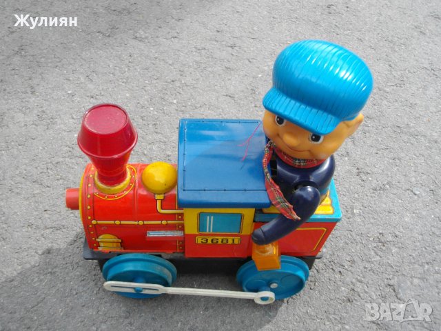 СТАРА ЛАМАРИНЕНА МЕХАНИЧНА ИГРАЧКА JAPAN , снимка 2 - Антикварни и старинни предмети - 40956196