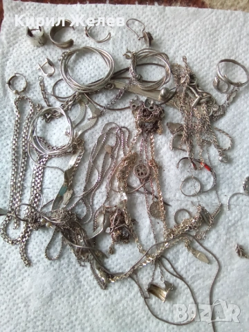 100 грама сребърни накити за поправка за реставрация за части или материал 15277, снимка 4 - Колиета, медальони, синджири - 53052915
