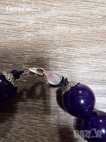 Уникална масивна огърлица и гривна от сребро и Пурпурен Аметист , снимка 5 - Други - 38775274