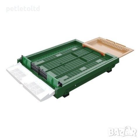 Пластмасово дъно с прашецоуловител, тавичка и чекмедже за 10-рамков кошер Нов модел Apimaye - F, снимка 3 - За пчели - 41689479