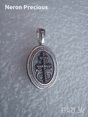 Сребърна висулка Света Богородица, снимка 2 - Колиета, медальони, синджири - 42498470