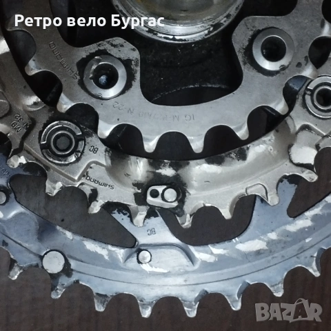 Курбел със средно движение за велосипед Колело Shimano deore lx fc m 572, снимка 2 - Части за велосипеди - 53487693